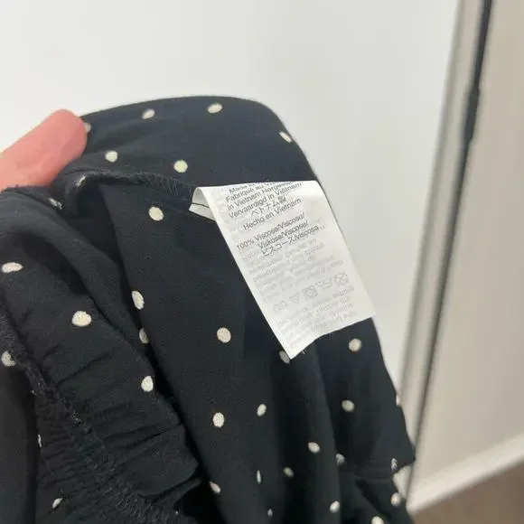 Madewell Ruffle-Front Wrap Jumpsuit in Grid Dot - Picture 8 of 9